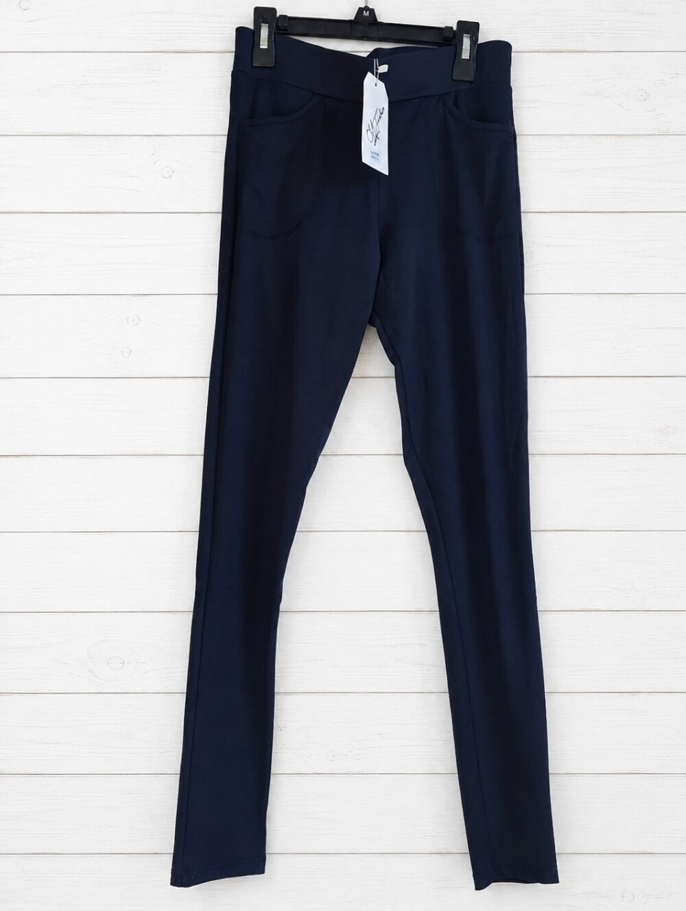 NWT CM Fashion Navy Blue Stretch Leggings Size S
